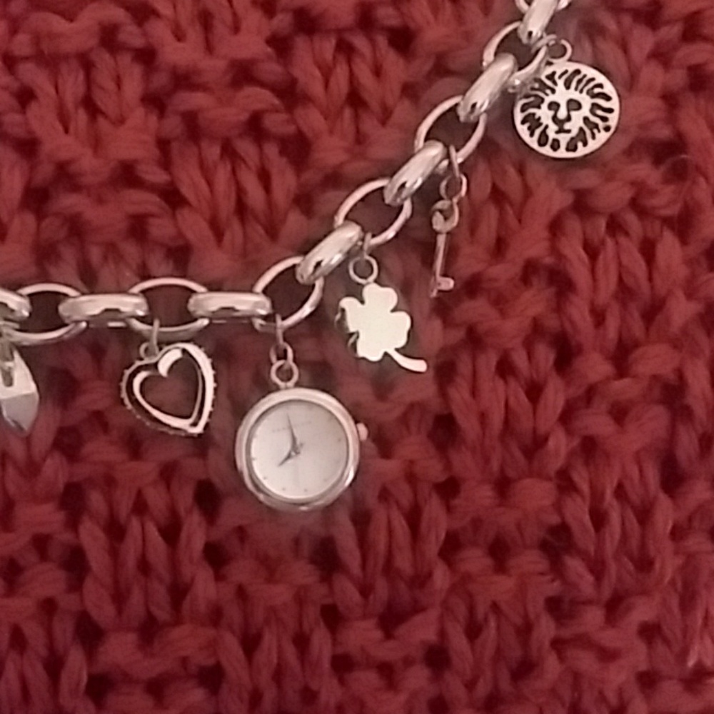 Anne Klein charm bracelet watch.